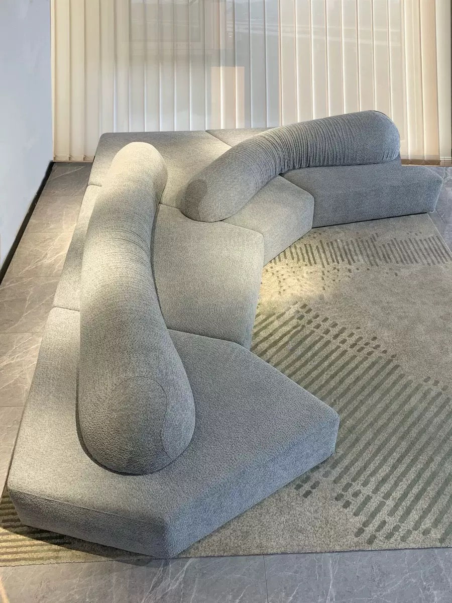 Rock Style Seat Living Room Modular Sofa by Italian Designer