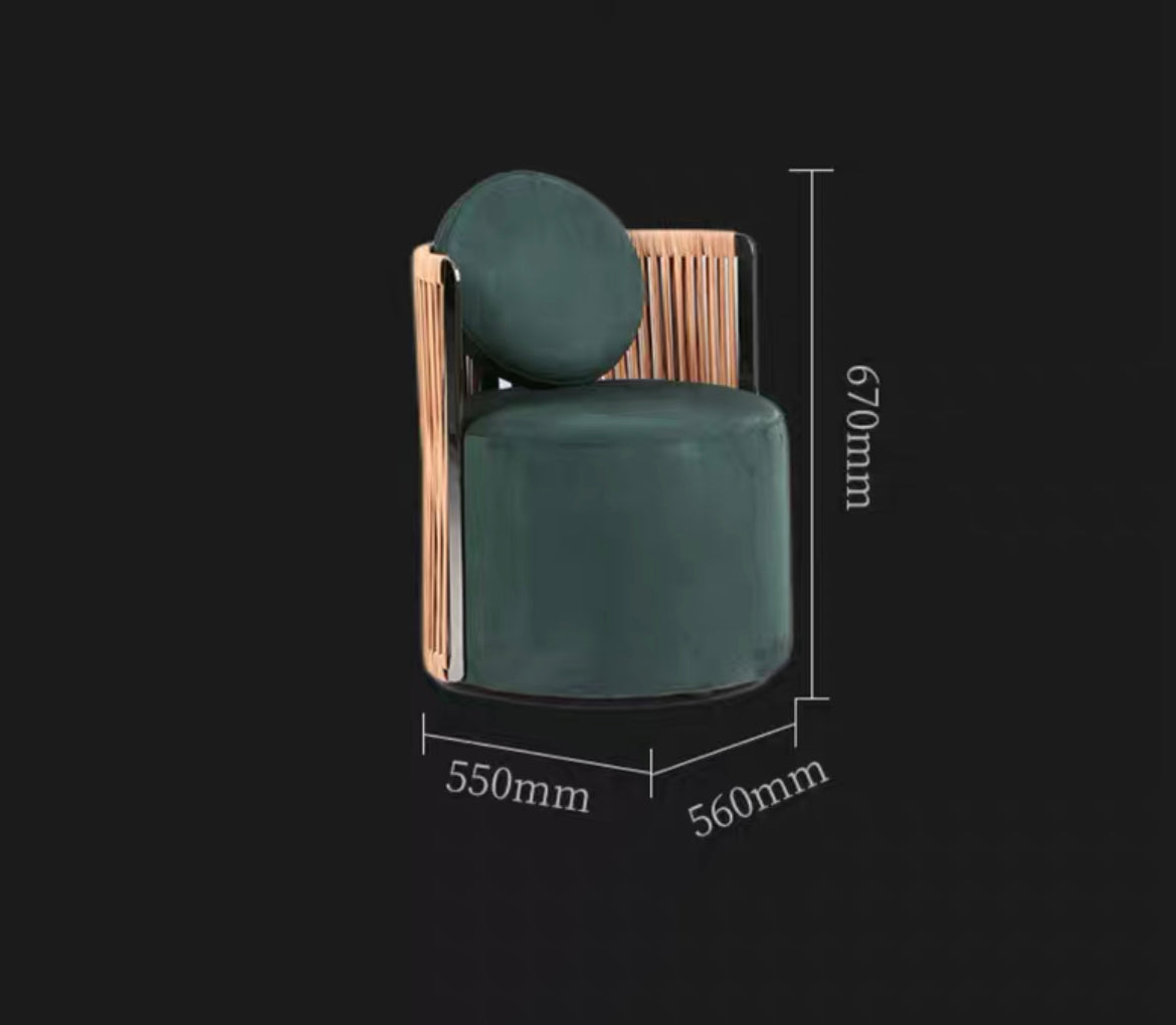 Leisure Sofa Italian Style Round Single Sofa Luxurious Furniture