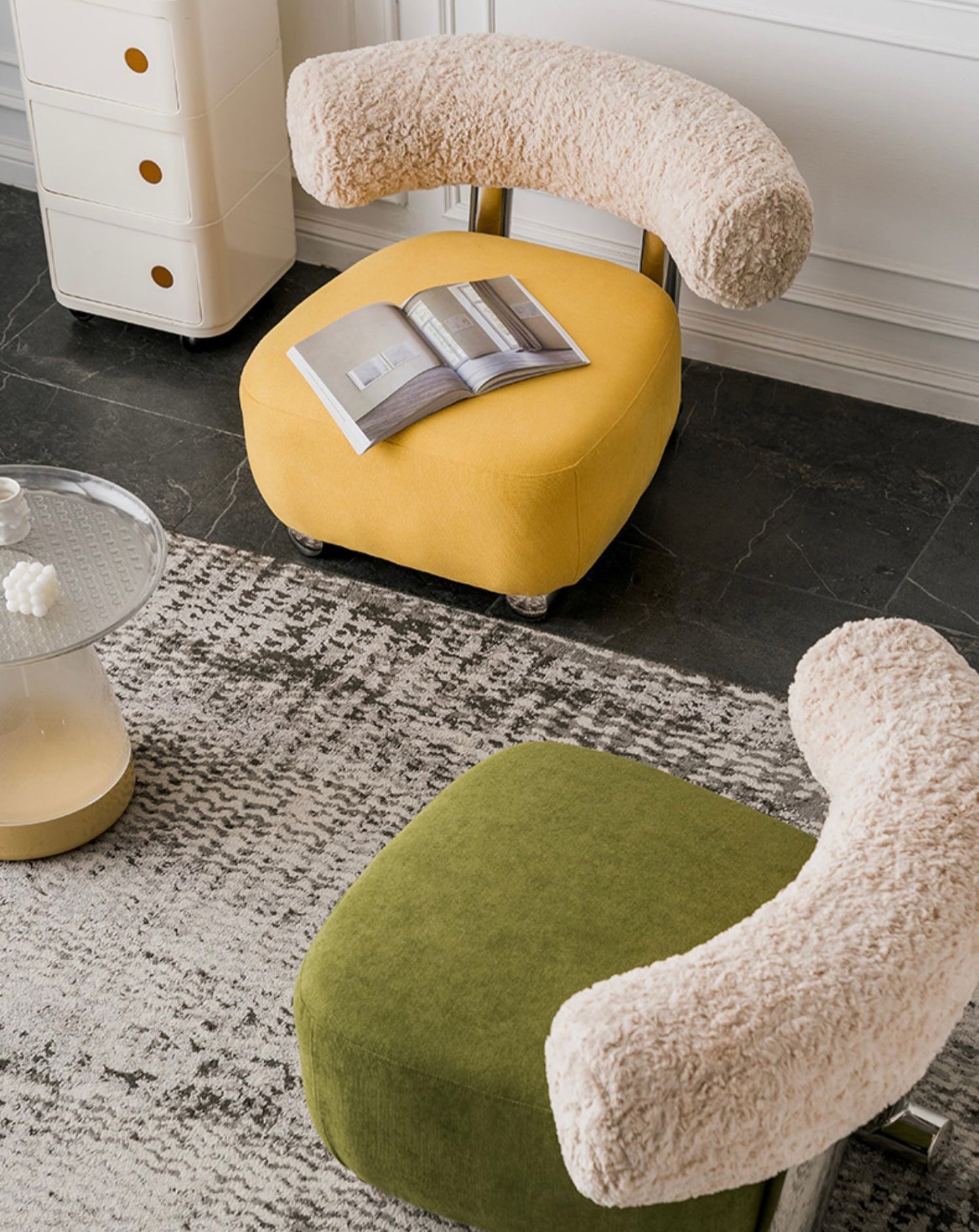 Creative design Sledge chair girly sofa chair dressing chair