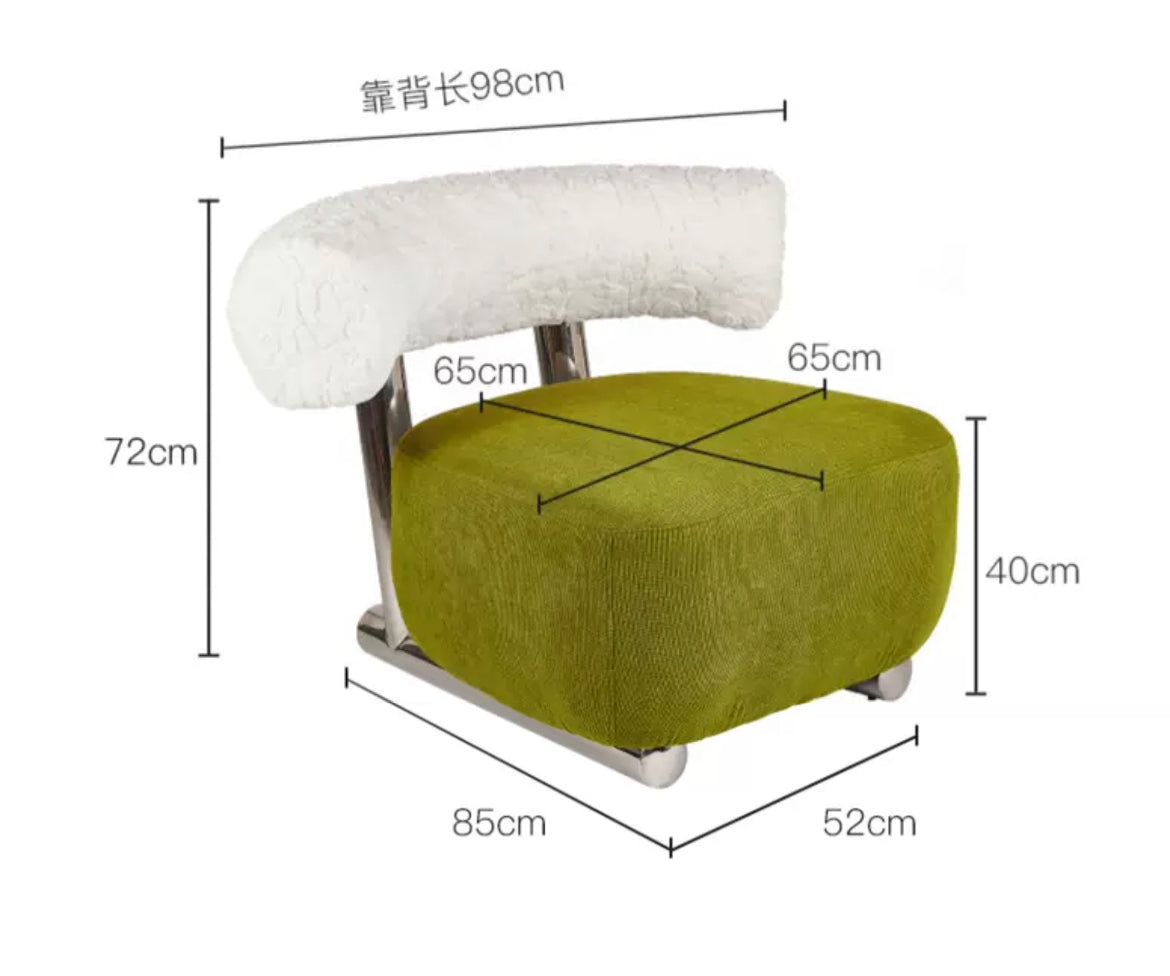 Creative design Sledge chair girly sofa chair dressing chair