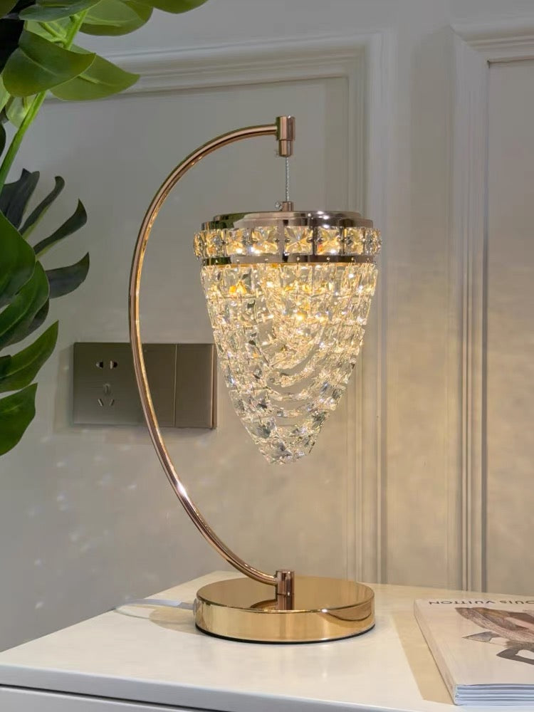 French-Style Crystal Table Lamp Pendant Light