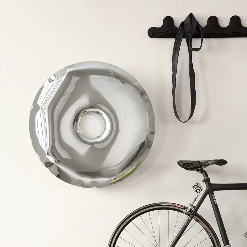 Donut Shaped Wall Decoration Mirror Plated Artwork Modern Home