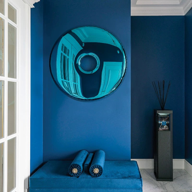 Donut Shaped Wall Decoration Mirror Plated Artwork Modern Home