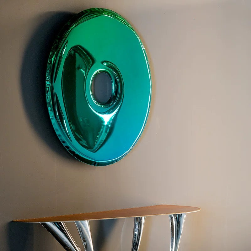 Donut Shaped Wall Decoration Mirror Plated Artwork Modern Home