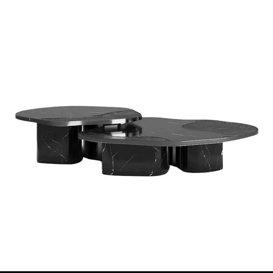 New Arrivals Natural Marble Table Brass Stainless Steel Coffee Table