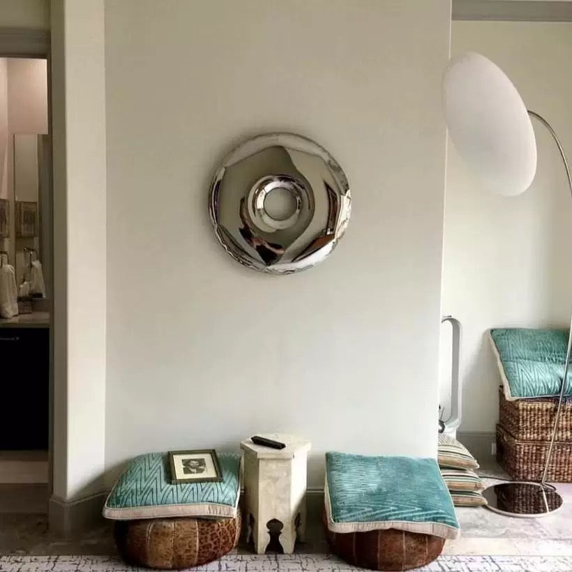 Donut Shaped Wall Decoration Mirror Plated Artwork Modern Home
