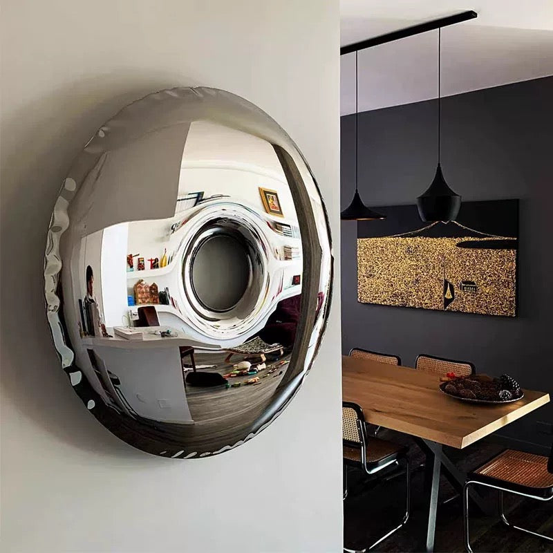 Donut Shaped Wall Decoration Mirror Plated Artwork Modern Home