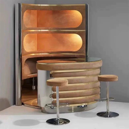 New Arrivals Luxurious Home Bar Triangular Cabinet Chic Design