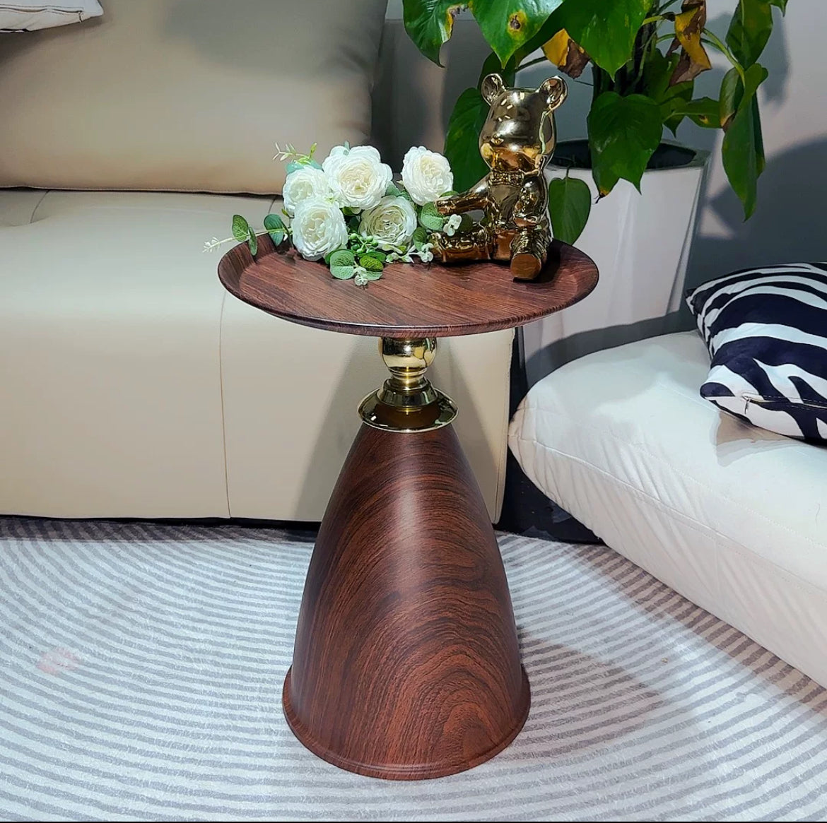 Italian Minimalist Walnut Side Table Elegant Nightstand Modern Home