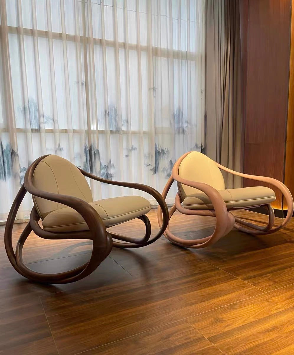 Walnut Chair Leisure Chair Swivel Chair Gior Getti Chair