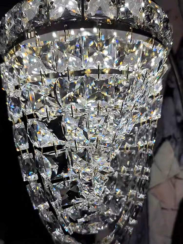 French-Style Crystal Table Lamp Pendant Light