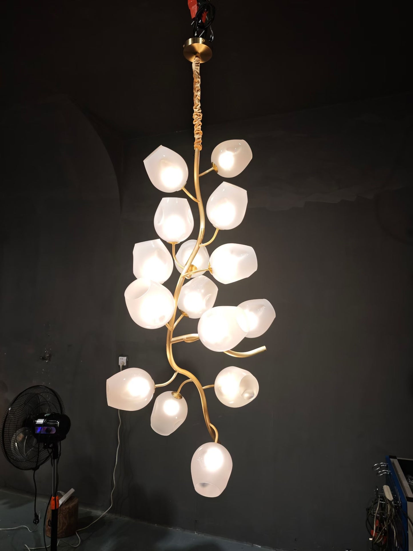 Copper Artwork Living Room Lighting Hotel Lobby Chandelier Home Decor