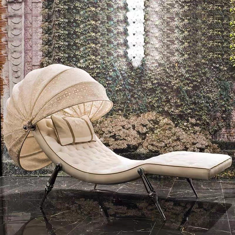 Italian-designed Chaise Longue Luxurious Single Sofa Chair