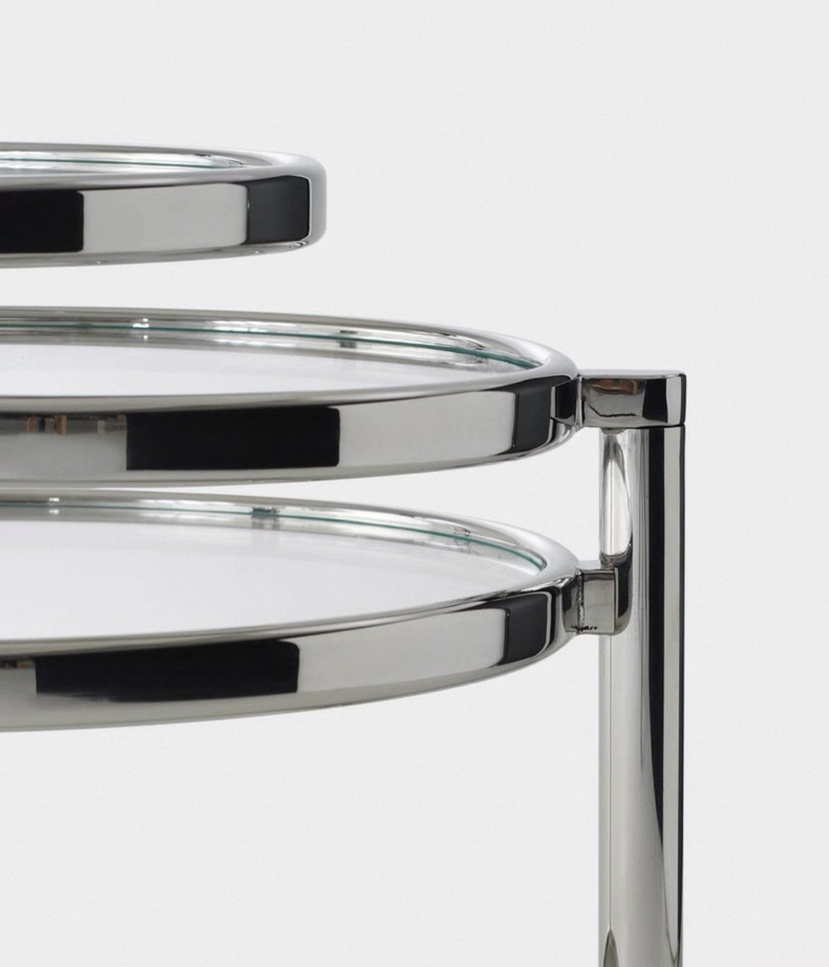 Creative Furniture Stainless Steel Coffee Table Glass Table Side Table