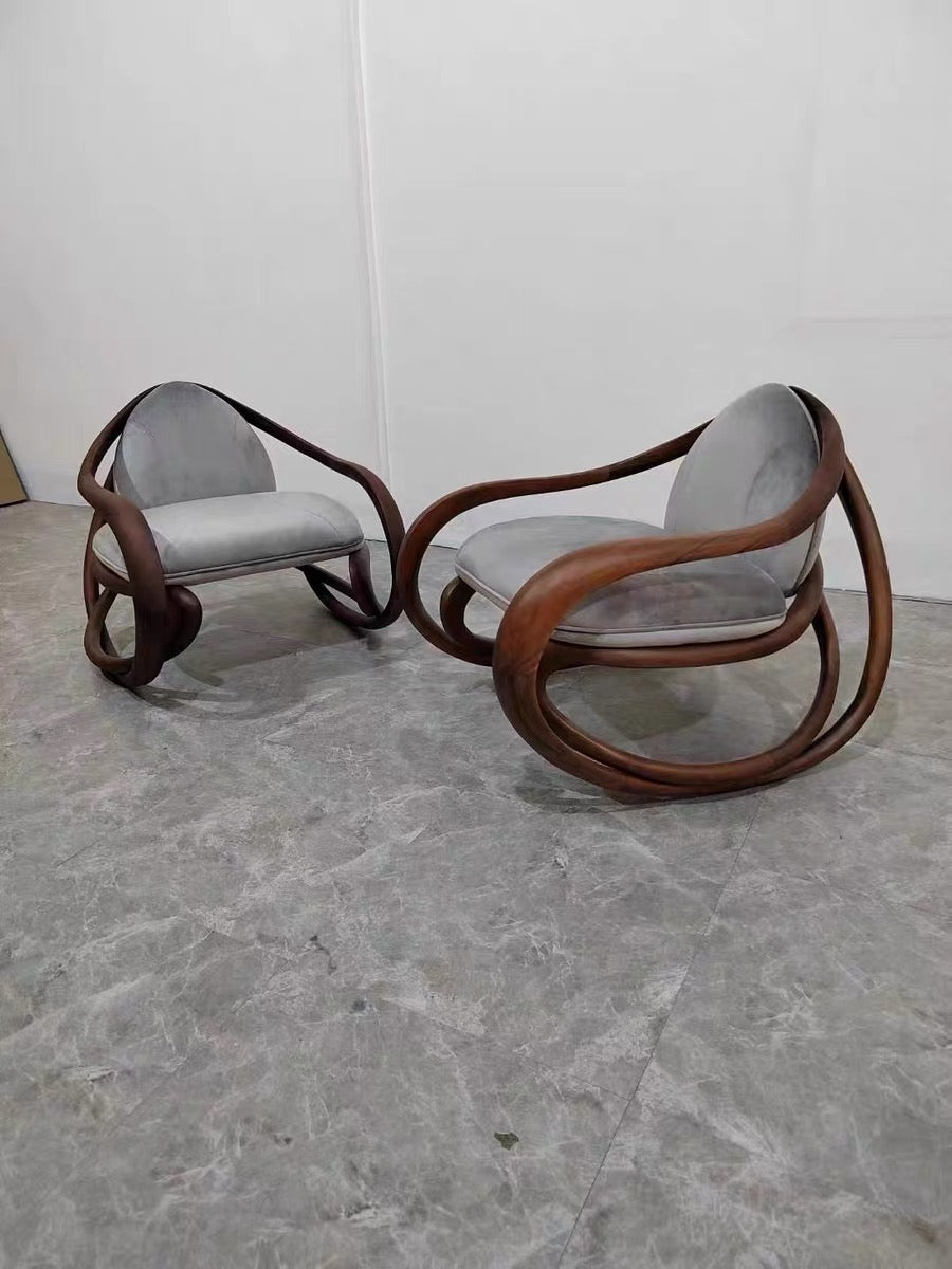 Walnut Chair Leisure Chair Swivel Chair Gior Getti Chair