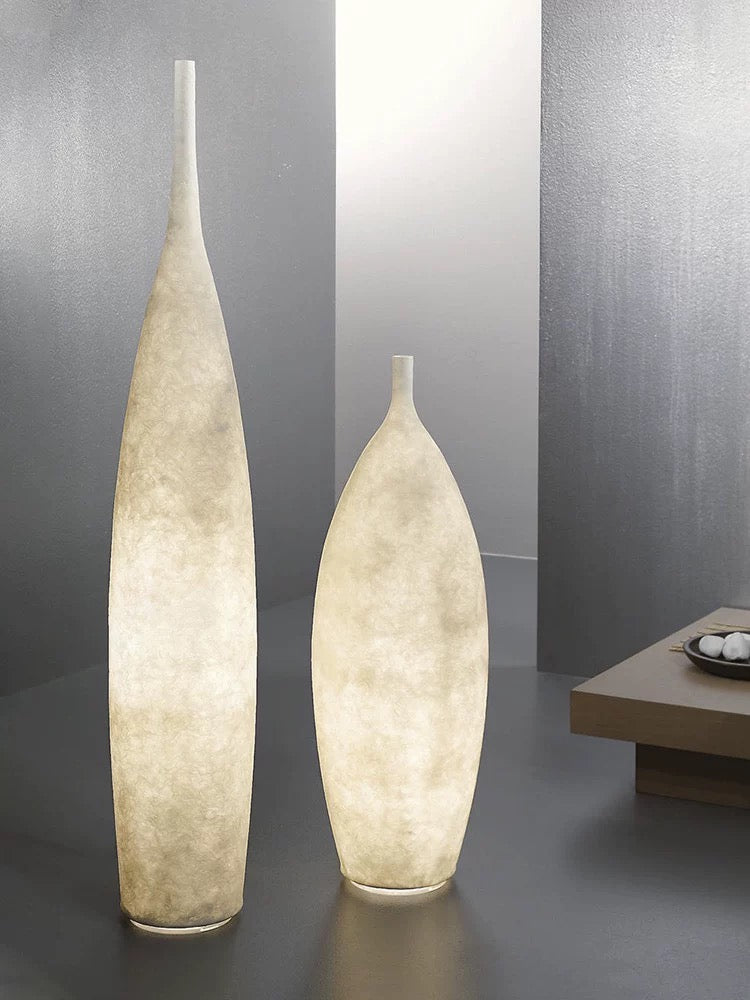 Artistic Floor Lamp Resin Fiber Lighting Stylish Home Decorating