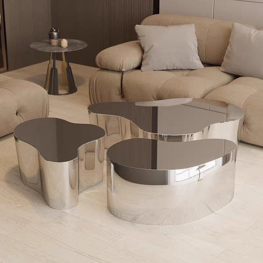 304 Stainless Steel Artistic Coffee Table Functional and Durable Furniture