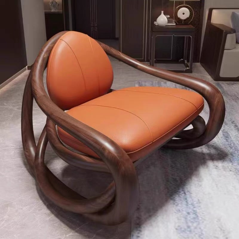 Walnut Chair Leisure Chair Swivel Chair Gior Getti Chair