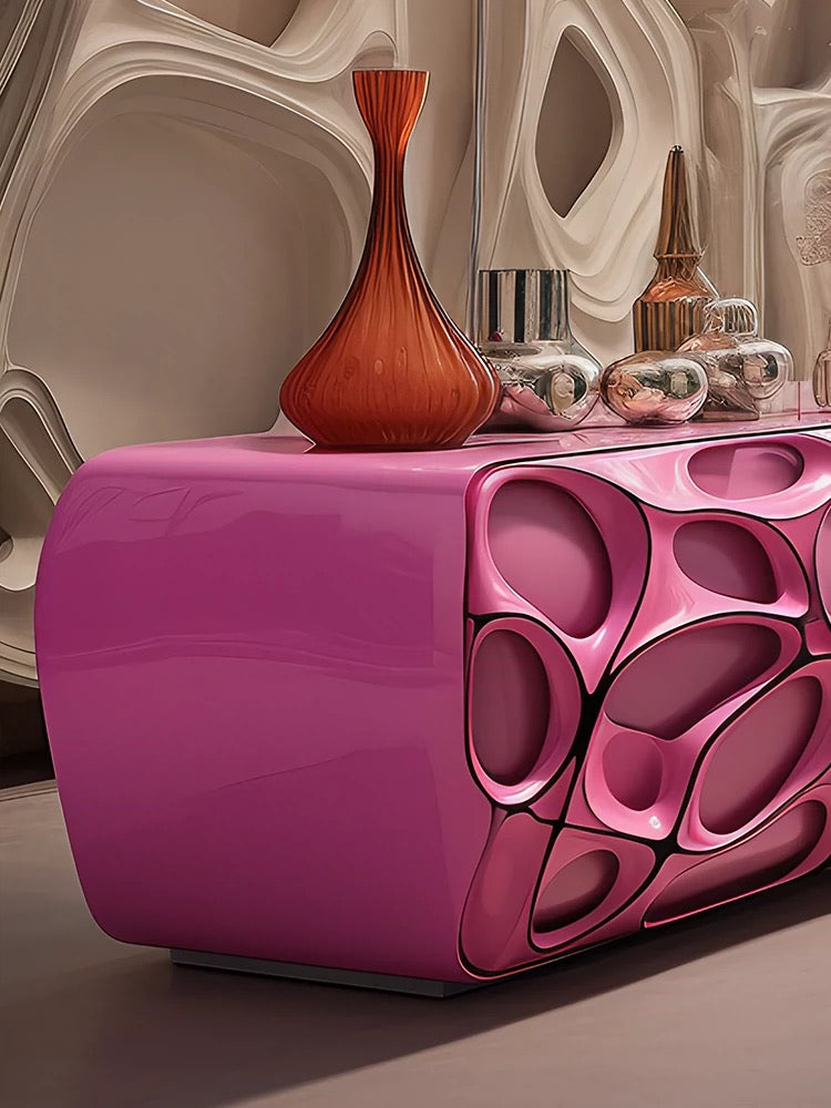 New Design 2024 Dream Pink Sideboard TV Stand Post-Modern Style Home