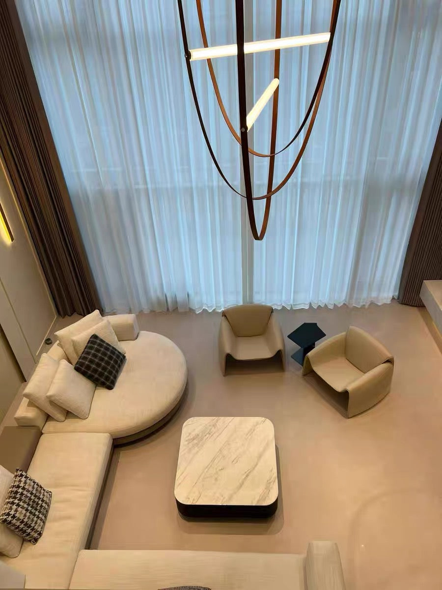 New Arrivals Home Decor Leather LED Light Artistic Chandelier