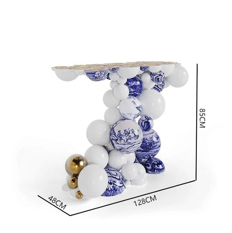Fantastic Bubble Design Console Luxurious Side Table Modern Villa Interior