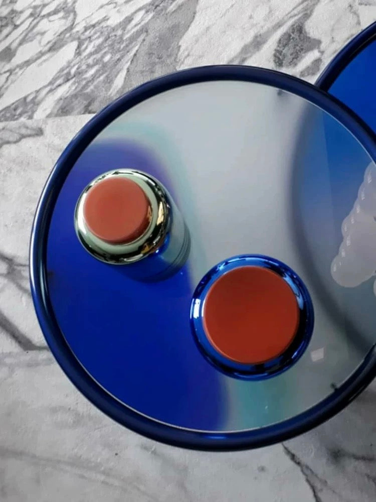 Artistic Glass Coffee Table Designed by Italian Artist