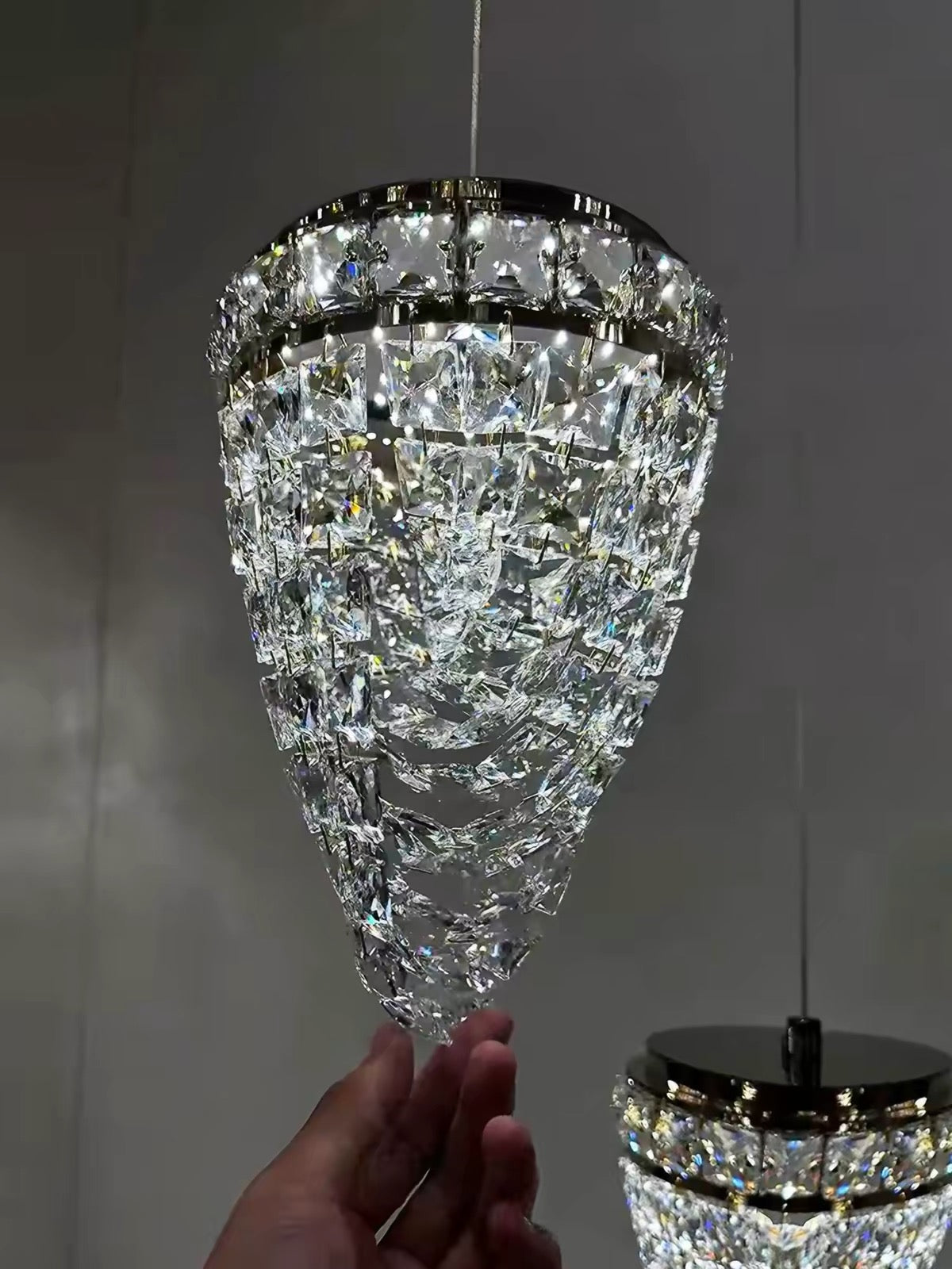 French-Style Crystal Table Lamp Pendant Light