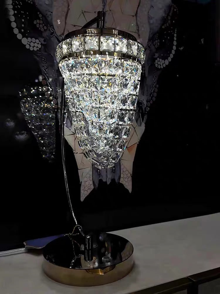 French-Style Crystal Table Lamp Pendant Light