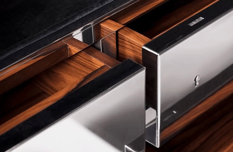 Luxurious Stainless Steel Safe Box Stylish Furniture Home Decor