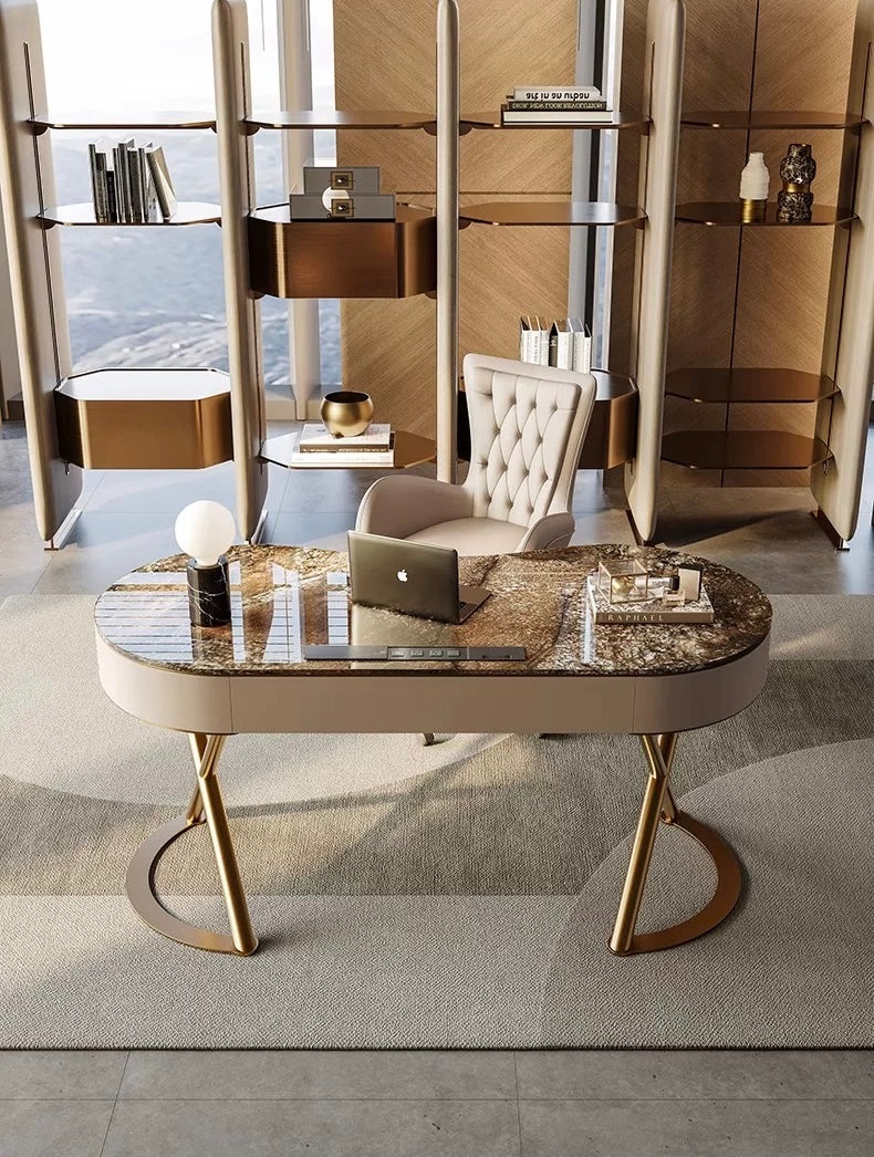 Italian-style Desk Luxurious Office Furniture Office Desk Office Chair