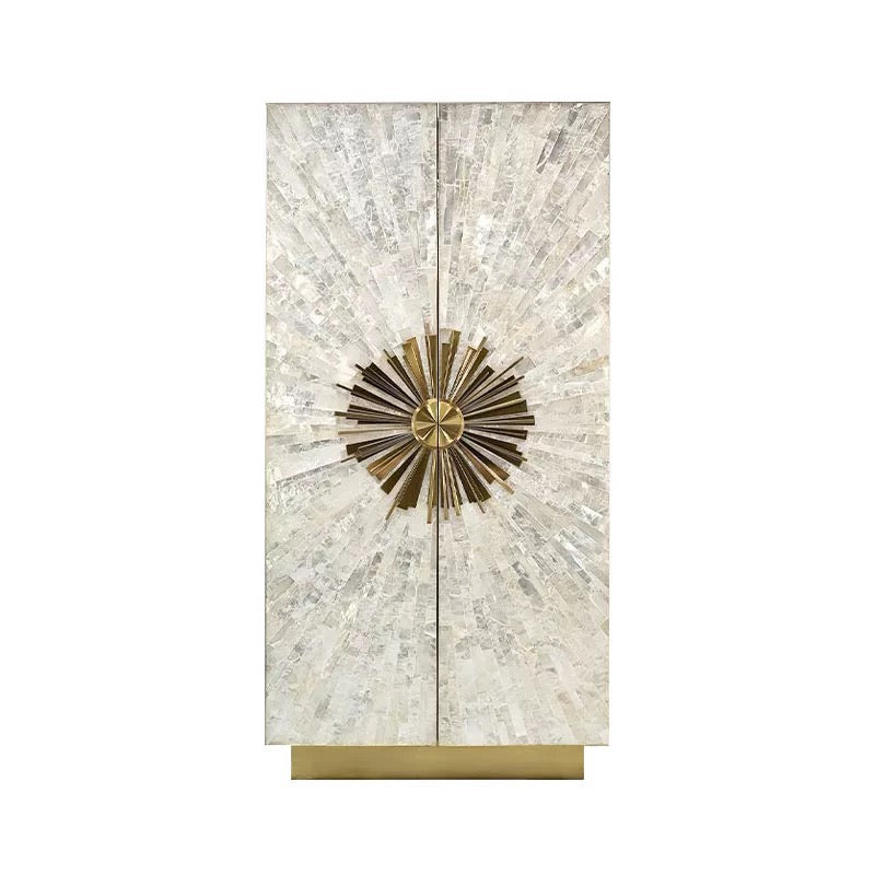 2025 New Arrivals Mother of Pearl  Cabinet Luxurious Wine Cabinet Sideboard Home Decor