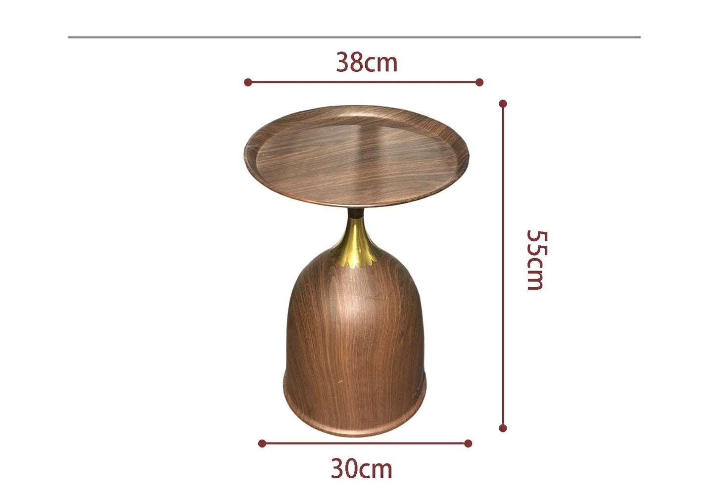 Italian Minimalist Walnut Side Table Elegant Nightstand Modern Home