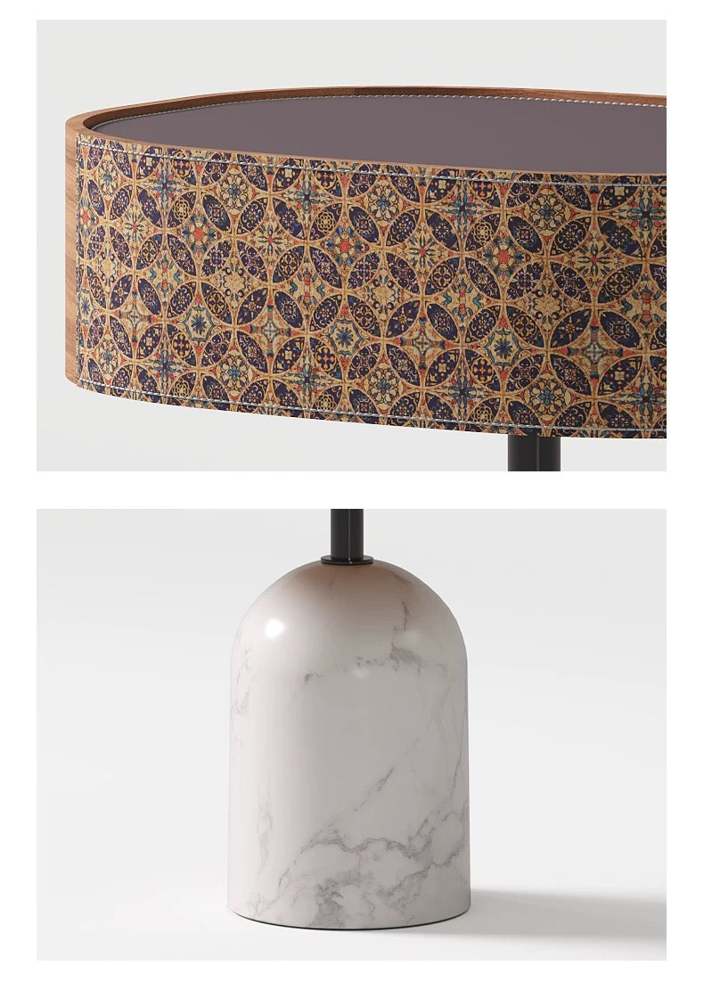 Minimalistic Italian Style Bedside Table Luxurious Nightstand