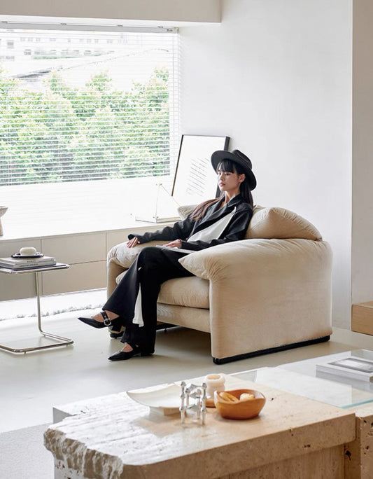New Arrivals Maralunga Sofa Stylish Single Sofa Minimalist Design