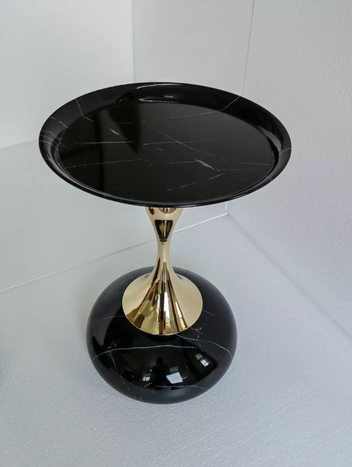 Italian Minimalist Walnut Side Table Elegant Nightstand Modern Home
