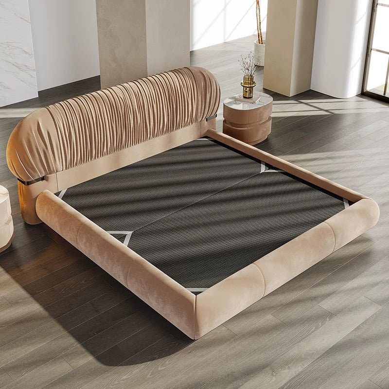 New Arrivals Nubuck Double Bed Modern Double Bed Wedding Bed