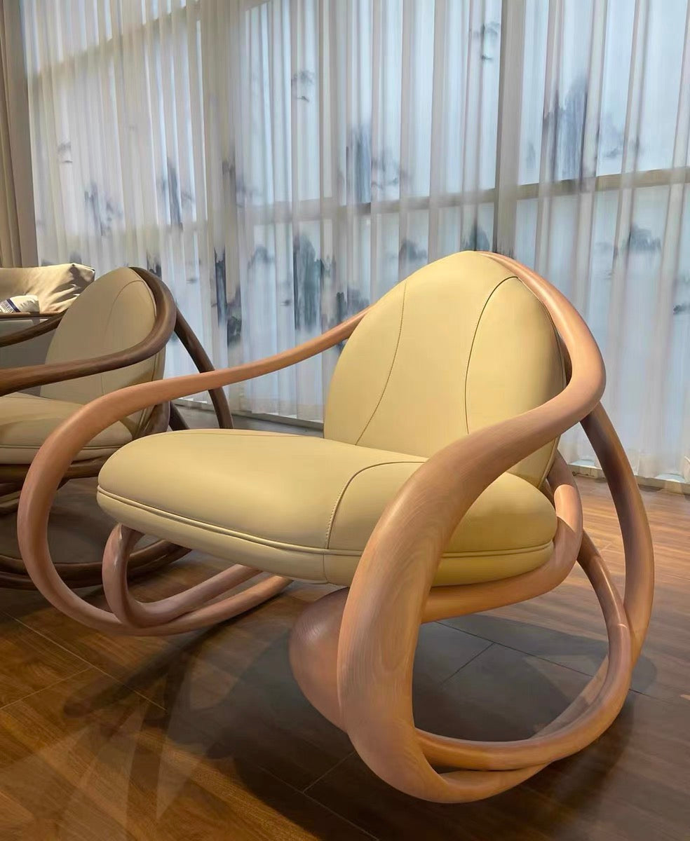 Walnut Chair Leisure Chair Swivel Chair Gior Getti Chair