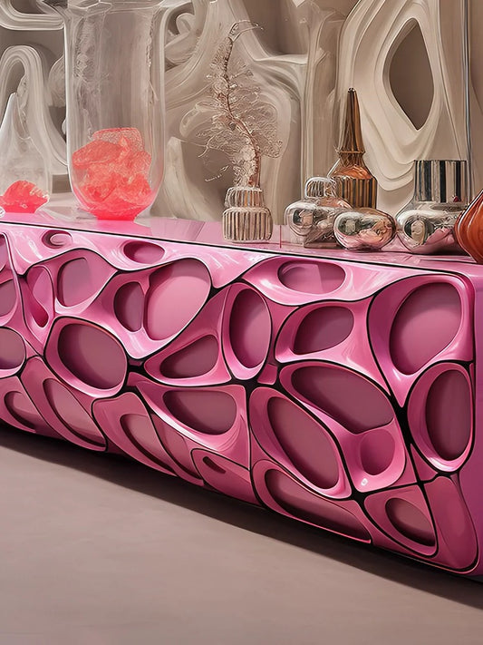 New Design 2024 Dream Pink Sideboard TV Stand Post-Modern Style Home