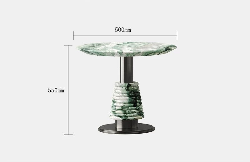 Natural Marble Coffee Table Stainless Steel Furniture Luxurious Home Decor