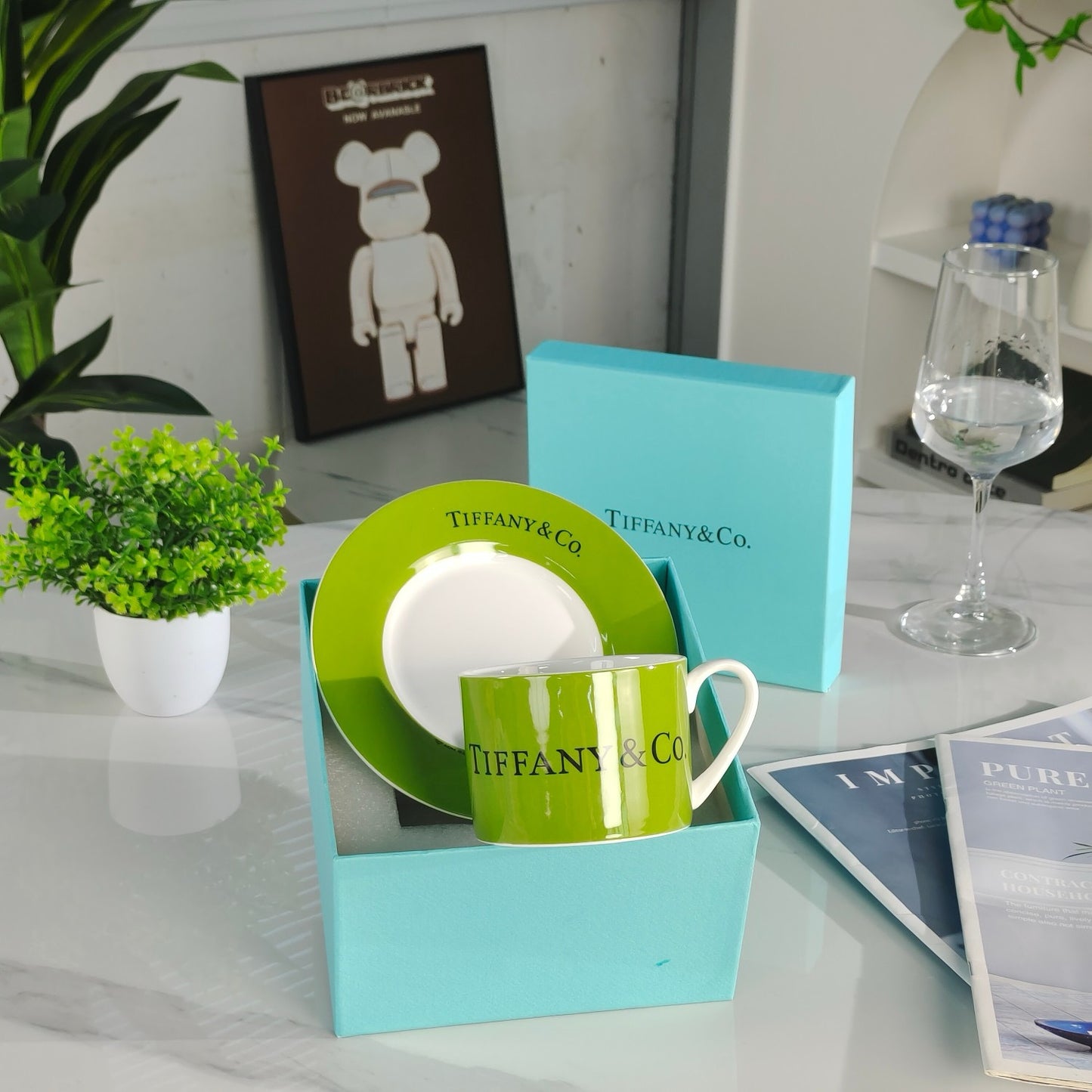 Christmas Gifts Coffee Cup Saucer Birthday Gift Home Colorful Tableware Free Shipping
