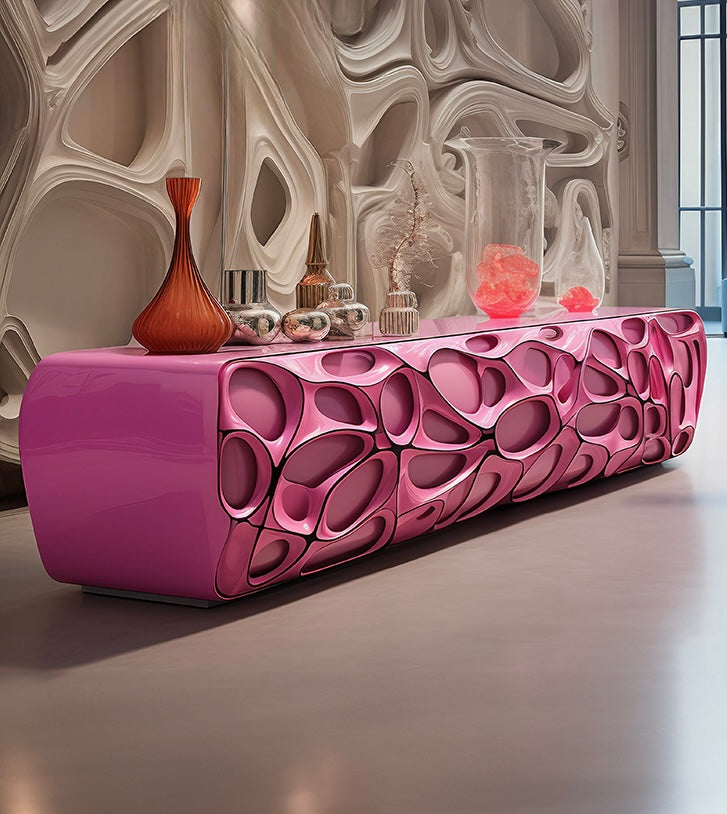 New Design 2024 Dream Pink Sideboard TV Stand Post-Modern Style Home