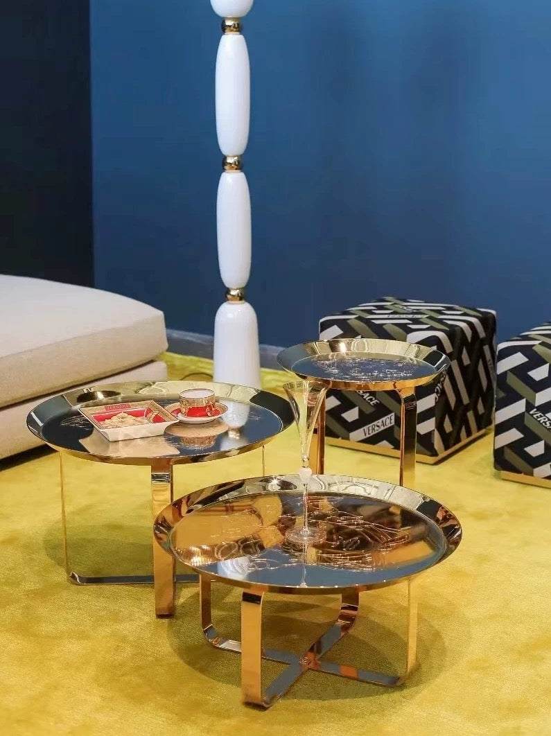 New Arrivals Stylish Coffee Table Side Table Brass with Logo