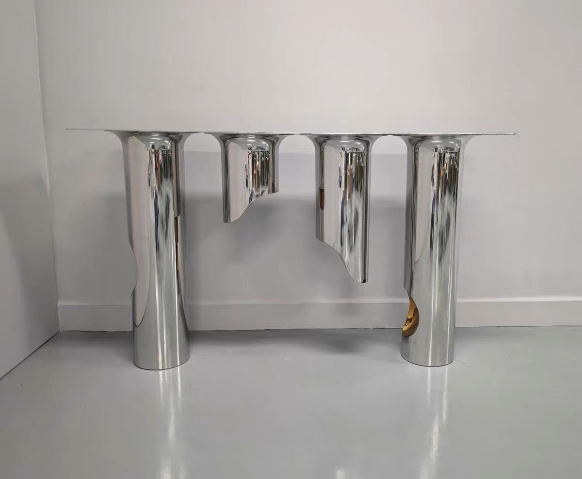 New Arrivals Stainless Steel Console Italian Designer Luxury Home Decor