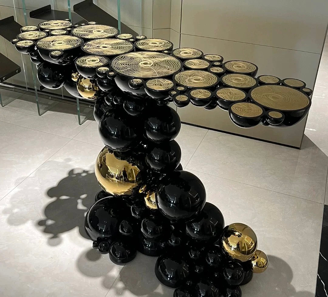 Fantastic Bubble Design Console Luxurious Side Table Modern Villa Interior