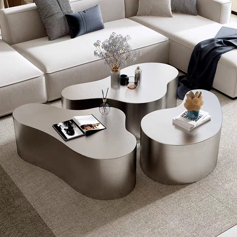 304 Stainless Steel Artistic Coffee Table Functional and Durable Furniture