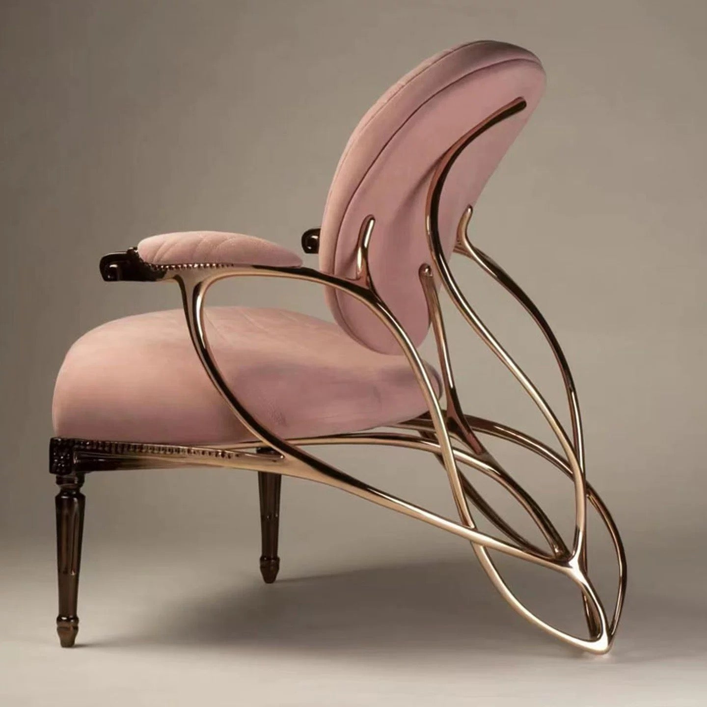 New Arrivals 2025 Autumn Furniture Idea from Butterfly Brass Cowhide ArmChair