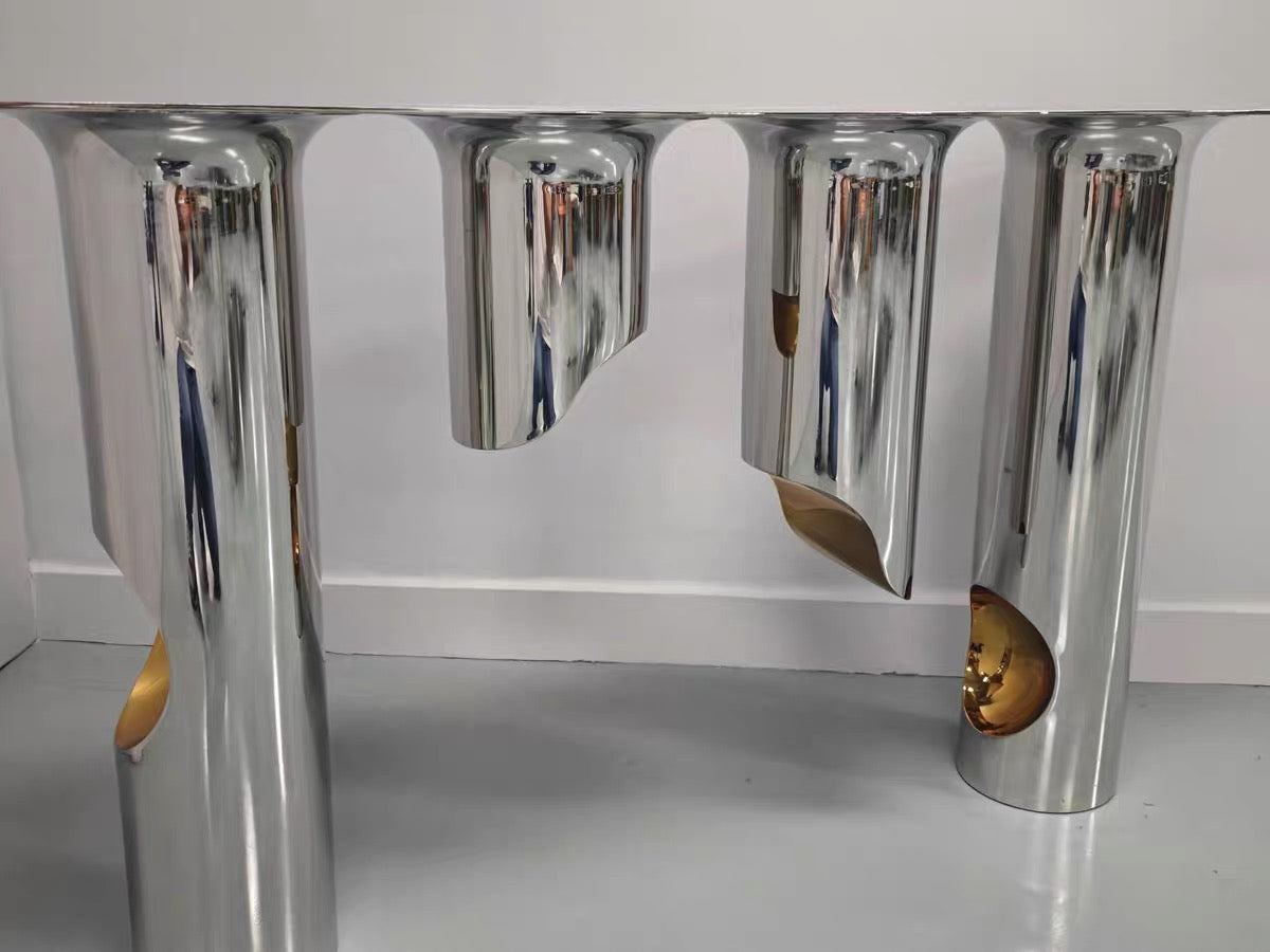 New Arrivals Stainless Steel Console Italian Designer Luxury Home Decor