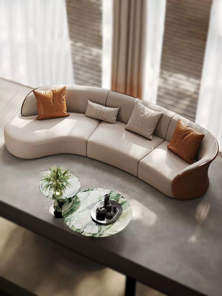 Natural Marble Coffee Table Stainless Steel Furniture Luxurious Home Decor
