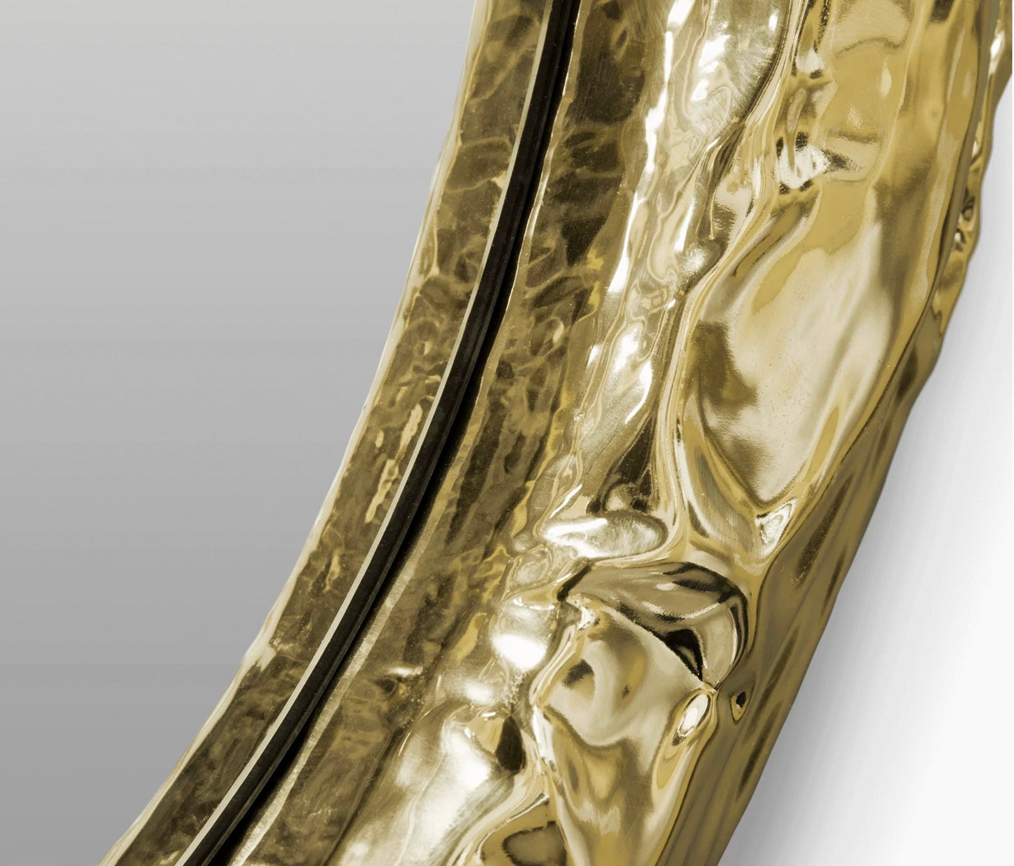 Irregular Luxurious Decorative Mirror Brass Artwork Creative Wall Decoration