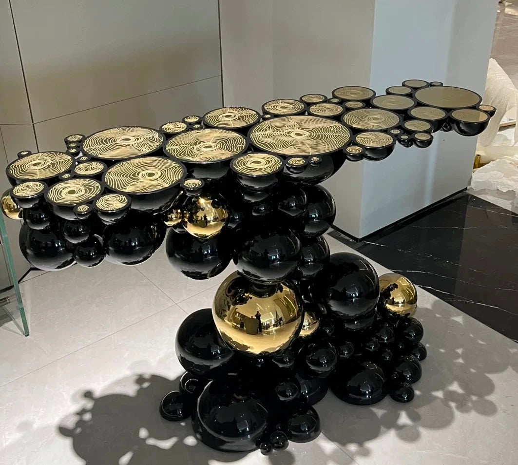 Fantastic Bubble Design Console Luxurious Side Table Modern Villa Interior